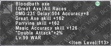 Bloodbath Axe description.png
