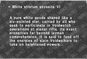 White stratum abyssite VI