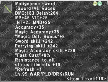 Malignance Sword description.png