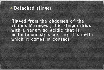 Detached stinger