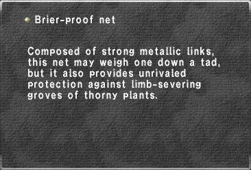 Brier-proof net