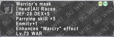 Warrior's Mask description.png