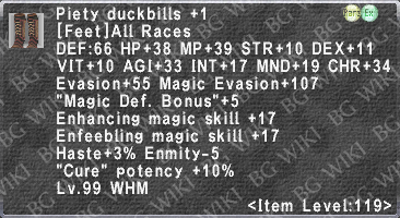 Piety Duckbills +1 description.png