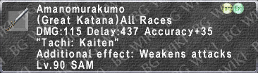 Amanomurakumo (Level 90) description.png