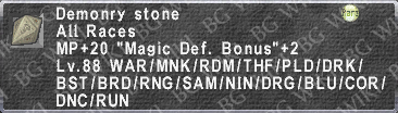 Demonry Stone description.png