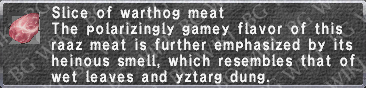 Warthog Meat description.png