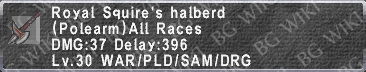 Ryl.Sqr. Halberd description.png