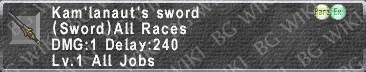 Kam'lanaut's Sword description.png