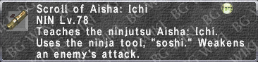 Aisha: Ichi (Scroll) description.png