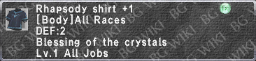 Rhapsody Shirt +1 description.png