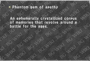 Phantom gem of apathy