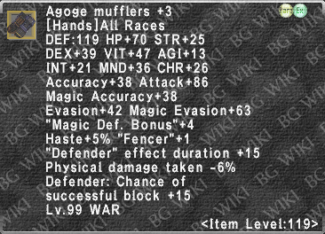 Agoge Mufflers +3 description.png