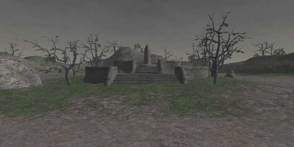 The shrine built to the Palborough Pioneers in North Gustaburg.