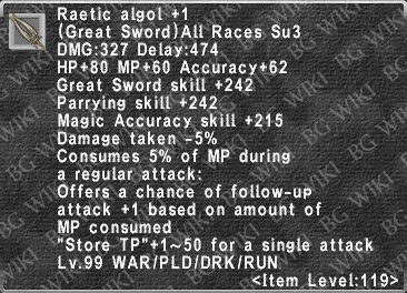 Raetic Algol +1 description.png