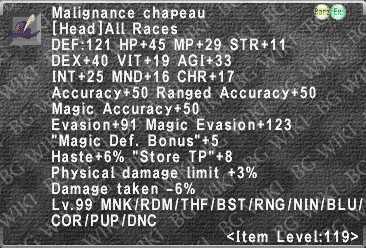 Malignance Chapeau description.png