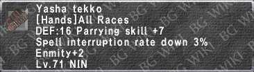 Yasha Tekko description.png