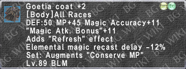 Goetia Coat +2 description.png