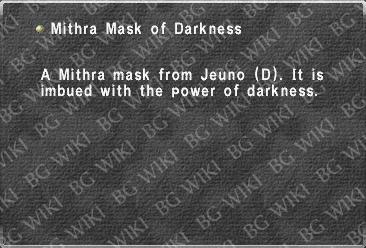 Mithra Mask of Darkness