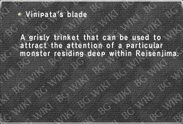 Vinipata's blade