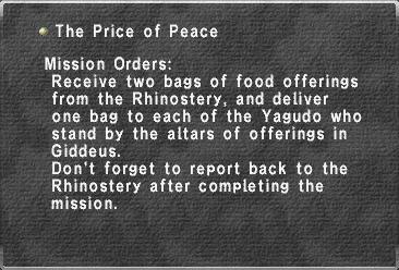 The Price of Peace