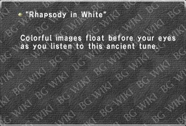 "Rhapsody in White"