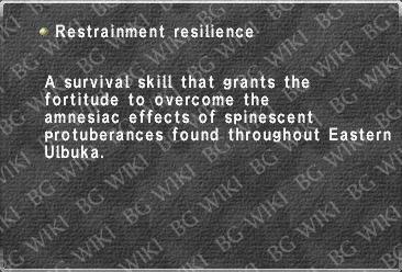 Restrainment resilience