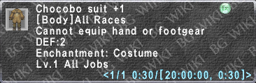 Chocobo Suit +1 description.png