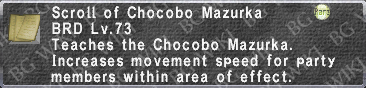 Chocobo Mazurka (Scroll) description.png