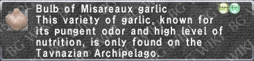 Misareaux Garlic description.png