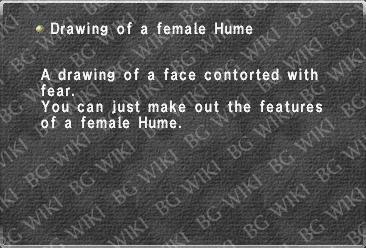 Drawing of a female Hume