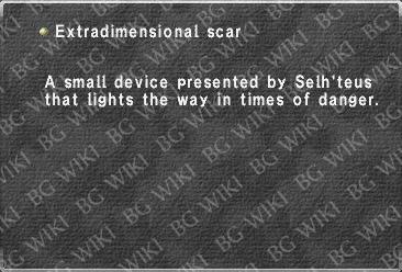 Extradimensional scar