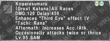 Kogarasumaru (Level 95) description.png