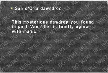 San d'Oria dawndrop