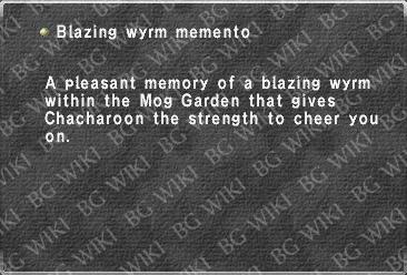 Blazing wyrm memento