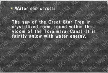 Water sap crystal