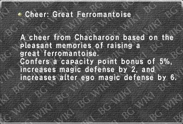 Cheer: Great Ferromantoise