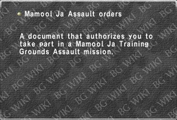 Mamool Ja Assault orders