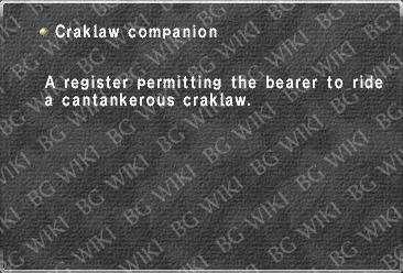 ♪Craklaw companion