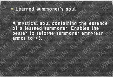 Learned summoner's soul