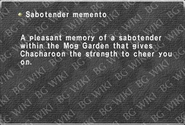 Sabotender memento