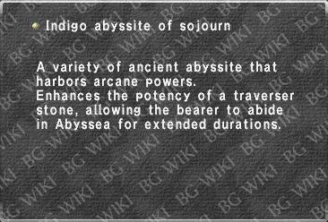 Indigo abyssite of sojourn