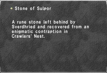 Stone of Sulpor