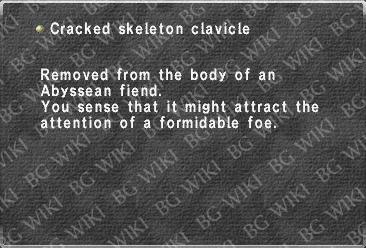 Cracked skeleton clavicle