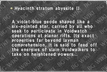 Hyacinth stratum abyssite II