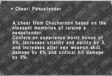 Cheer: Pequetender