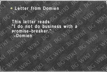 Letter from Domien