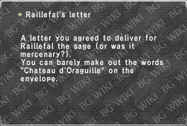 Raillefal's letter