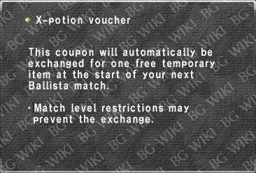 X-potion voucher