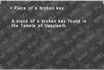 Piece of a broken key