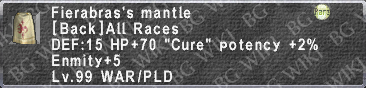 Fierabras's Mantle description.png